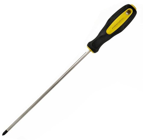 Phillips Schraubendreher Lang, Magnetischer Schraubenzieher, Kreuzschlitzschraubendreheraus Chrom-Vanadium-Stahl (6 * 250MM)