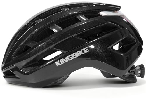 KINGBIKE Fahrradhelm Herren Damen 54-62CM, Leichter Rennradhelm 260g | mit aerodynamischem Belüftungsdesign, Komfortabler Sitz, Herausnehmbare und waschbare Innenpolster