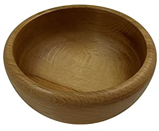 EFO Holzschale 12 cm | Holzschüssel aus natürlichem Buchenholz im rustikalen Stil | Salatschüssel Holz für Snacks, Obst oder Deko | Obstschale Buchenholz dekorativ und langlebig | Natürliches Holz