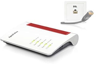 AVM FRITZ!Box 7530 WLAN AC+N Router (DSL/VDSL 866 MBit/s (5GHz) & 400 MBit/s (2,4 GHz), bis zu 300 MBit/s mit VDSL-Supervectoring 35b, WLAN Mesh, DECT-Basis, Media Server, Rot, Weiß) (Generalüberholt)