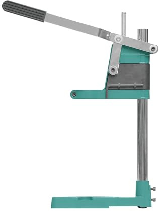 Brüder Mannesmann Bohrständer 420 mm, mit Tiefenanschlag, höhenverstellbar, professionelle Bohrmaschinenhalterung für präzises Bohren in Holz, Metall, inkl. Montagezubehör, 1 Stück | M 1255-420