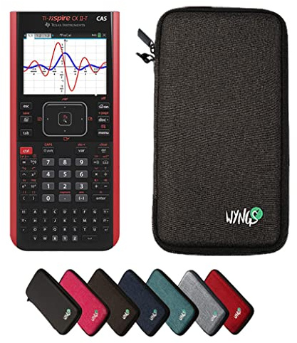 TI-Nspire CX II-T CAS inkl. WYNGS Schutztasche Dunkelgrau - Grafikrechner - Basic Set
