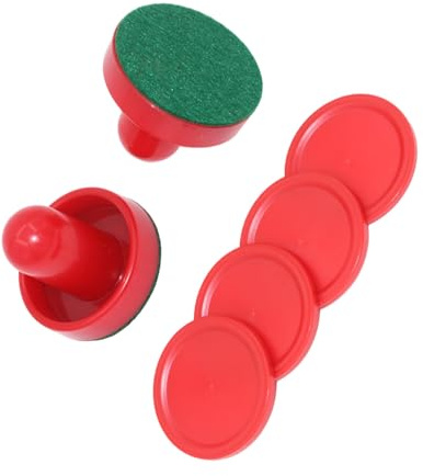 Air Table Hockey Game Pusher mit 4 Pucks Standard Air Hockey Paddel und Pucks Tischschieber Set Enduring Paddel u