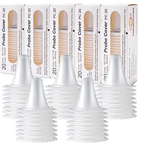 200 Stück Braun Fieberthermometer Schutzkappen,Ersatzschutzkappen,Fieberthermometer Ohr,Einwegabdeckungen, Ohrthermometer Schutzkappen für alle Braun Modelle Ohrthermometer