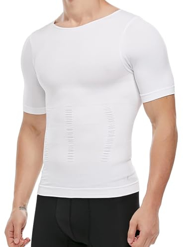 Herren-Kompressionsshirt, Unterhemd, schlank machendes Tank Top, Workout Weste, Bauchmuskeln, Figurformende Shapewear