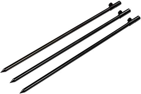 Zite Fishing Banksticks Angeln Set - Teleskop Rutenhalter / Rutenständer | Angeln 50-90cm Aluminium - Bankstick für Rutenauflagen Buzzerbars & Mehr, Rutenhalter-Erdspieß