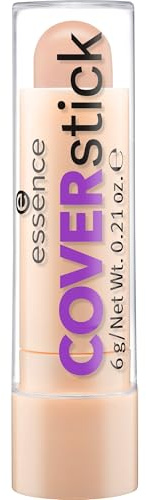 essence cosmetics COVERstick, Concealer, Abdeckstift, Nr. 20 Matt Sand, nude, für Mischhaut, für unreine Haut, farbkorrigierend, mattierend, matt, vegan, ölfrei, ohne Parfüm (6g)