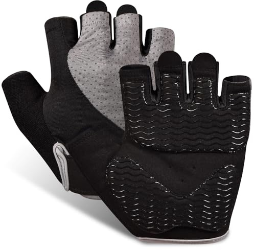 Sunnex Fitnesshandschuhe – Atmungsaktive Trainingshandschuhe für Damen & Herren – rutschfeste Sporthandschuhe mit gepolsterter Handfläche für Krafttraining, Gewichtheben, Radfahren & Rudern