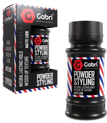 Gabri Hair Styling Powder Wax 21g | Volumizing Thickening Dust Powder | Flexible Hold | Maximum Control | Texturising Powder for Men & Women Wax_Powder_MatteLook_1 (Matte Look, 21 g (1er Pack))