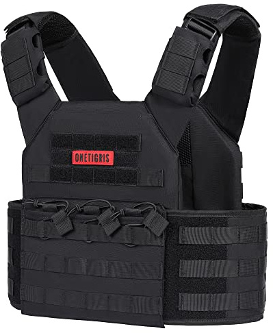 OneTigris Unisex – Erwachsene Plattenträger Doom Taktische Plate Carrier PLPC Airsoft Weste