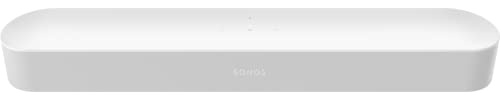 Sonos Beam Smart Soundbar, weiß – Kompakte TV Soundbar für Fernsehen & Musikstreaming mit WLAN, Alexa Sprachsteuerung, Google Assistant & HDMI ARC - AirPlay kompatibler Musik- & TV Lautsprecher