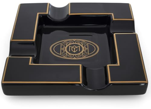 Mondo Cigar Zigarrenaschenbecher eckig Cubo Keramik schwarz