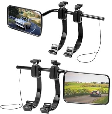 SUPAREE Wohnwagen Spiegel Auto Spiegel für Wohnwagen universal Zusatzspiegel Wohnmobil Außen Konvexspiegel wohnwagen 360° Drehung einstellbar für alle gängigen Fahrzeugtypen(2 Stück)