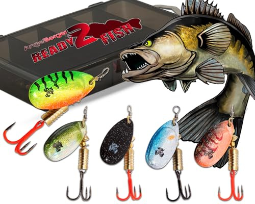 Wild Devil Baits Spinner Sortiment in Box Spinnköder Kunstköder Set Angelköder Spoon