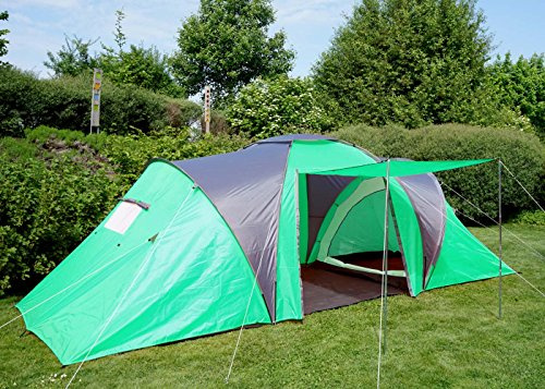 Campingzelt Loksa-AM, 6-Mann Zelt Kuppelzelt Igluzelt Festival-Zelt, 6 Personen - grün