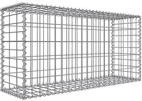 Niederberg Metall Gabione 100x50x30 Steingabione MW 5x10 Gitterkorb Steinkorb