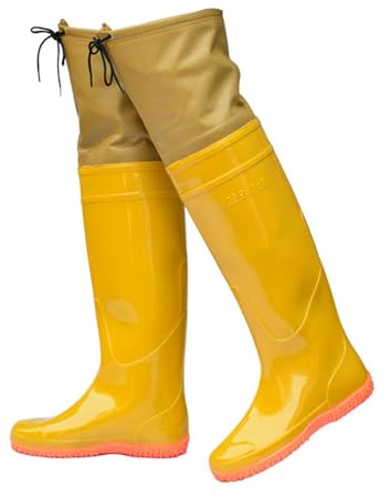 JCWGLY Watstiefel Watstiefel Für Herren Und Damen, Für Angeln Und Jagen, Leichte wasserdichte Hüftstiefel Aus PVC, Für Den Außenbereich, Kniehoch, 60 cm(37 EU)