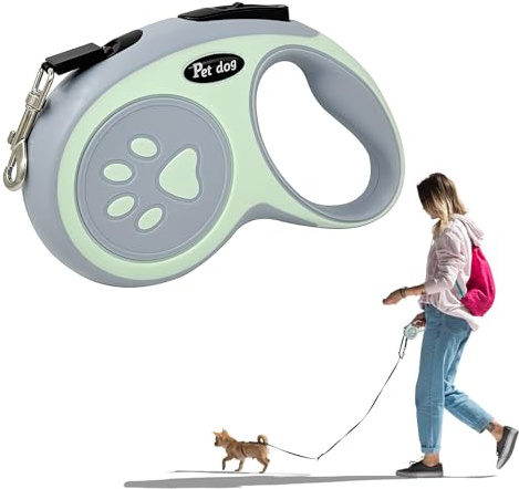 5m Lange Hundeleine Rollleine 360° Drehbare Einziehbare Hundeleine Mit Rutschfestem Griff und Schnellspann Bremsknopf Geeignet für Kleine,Mittelgroße und Große Hunde