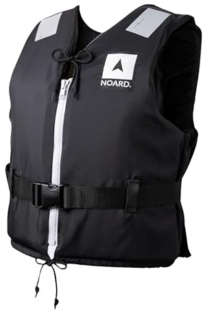 NOARD Schwimmhilfe – Black Edition – 25-40 kg – Schwimmweste für Kinder geeignet – 50N Auftrieb – inkl. Solas Reflektoren
