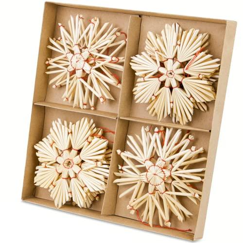 Strohsterne Christbaumschmuck I Weihnachtsbaumanhänger I Weihnachtsbaumschmuck Strohsterne Retro I Kristbaum Schmuck Baumschmuck Weihnachten
