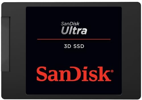 SanDisk Ultra 3D 4 TB SSD interne Festplatte ( 2,5 Zoll, stoßbeständig, 3D NAND-Technologie, n-Cache 2.0-Technologie, 560 MB/s Übertragungsraten) Schwarz