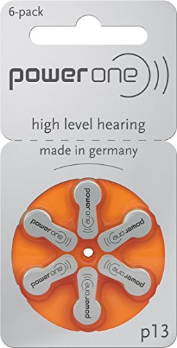 Powerone Varta P 13 (60 Stück, 310mAh, 1,4V) Hörgerätebatterie PR48