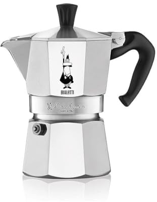 Bialetti Moka Kaffeemaschine zu 4 Tassen, Aluminium