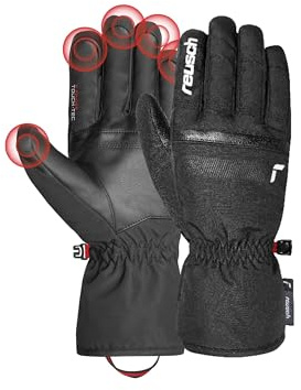 Reusch Winterhandschuhe für Herren & Damen | warm | Touchscreen-kompatibel | wasserabweisende & atmungsaktive Skihandschuhe, für Freizeit & Wintersport, Größe 7-11, Winter Glove All Finger Touch