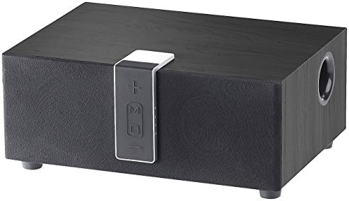 auvisio Stereo Lautsprecher: WLAN-Multiroom-Lautsprecher mit Subwoofer, BT, Airplay, 80 W, schwarz (Aktiv, Bluethooth, Regal)