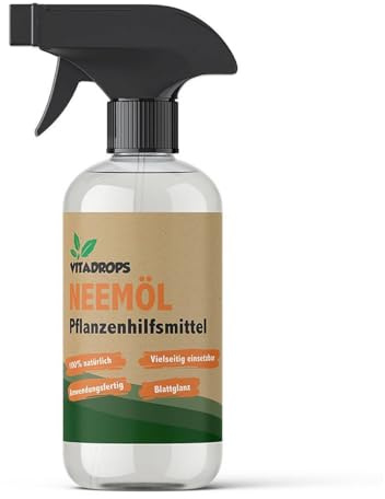 Neemöl | Pflanzen-Schutz | Anwendungsfertig | Für alle Pflanzen geeignet | Pflanzen Pflege | Nützlinge Freundlich | natürliches Schädlingsbekämpfunsmittel | Niemöl Spray | Mit Emulgator | 500ml