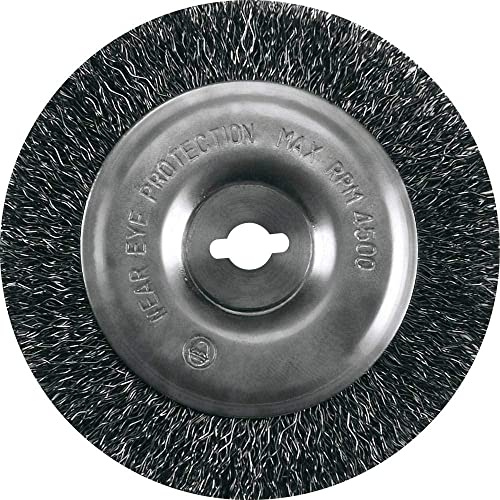 Einhell Original Fugenbürste, Stahl, Ø 100 mm | für Elektro- & Akku Fugenreiniger BG-EG 1410, GC-EG 1410 & GC-CC 18 Li | 15 mm Reinigungsbreite