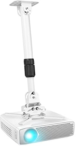 Duronic PB06XL Beamer Halterung, Projektor Deckenhalterung, Universal | Wandhalterung, Halterung für Video-Projektor, drehbar und schwenkbar, Heimkino, Traglast bis zu 13,6 kg, 360° Rotation