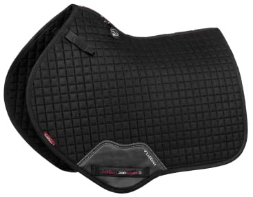 Lemieux ProSport Sattelunterlage aus Wildleder, quadratisch, Größe L, Schwarz