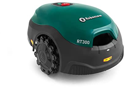 ROBOMOW RT300 Robotermäher/Rasenroboter für Flächen bis 300 qm | 4,3 Ah; 18cm Schnittbreite; einfache Installation, selbstreinigend und inkl. schwimmendem Mähdeck, Mulchreiniger