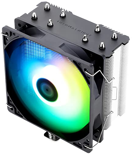 TR AssassinX120 SE ARGB CPU-Luftkühler, 4 Heatpipes, TL-C12C-S PWM Leiser Lüfter CPU-Kühler mit S-FDB-Lager, für AMD AM4 AM5/Intel 1150/1151/1200/1700
