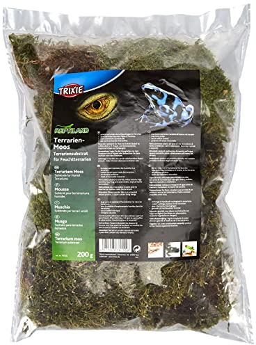 Trixie 76155 Terrarienmoos, Substrat für Feuchtterrarien, 200 g