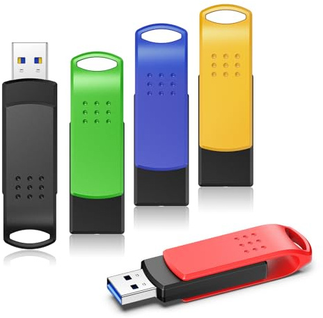 KOOTION 5 Stück USB Stick 64 GB Speichersticks USB 3.0 Memory Stick 64 GB, 5er Flash-Laufwerke Speicher Sticks Hohe Geschwindigkeit Datenspeicher-Backup für PC/Mac/Desktop/Laptop/Spielekonsolen