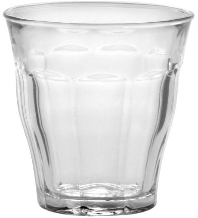 Duralex 1025AB06A2111 Picardie Six Trinkglas, Wasserglas, Saftglas, 160ml, Glas, transparent, 6 Stück