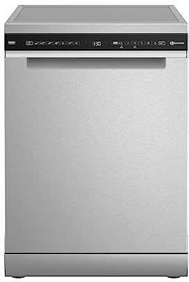Bauknecht B7F HS51 X Freistehender Geschirrspüler/60 CM/15 Maßgedecke/PowerClean Pro-Effektive Hochdruckdüsen/Natural Dry-Automatische Türoffnung-Bessere Trocknung/MaxiSpace-Mehr Innenraum