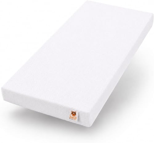 Best For Kids - Matratze Maxi 60x120 Kaltschaummatratze für Kinder | kindermatratze 100% Polycotton Einfach Waschbarer Bezug | kinderrollmatratze | Tragbar Matratze fur Kider | kindermatratze