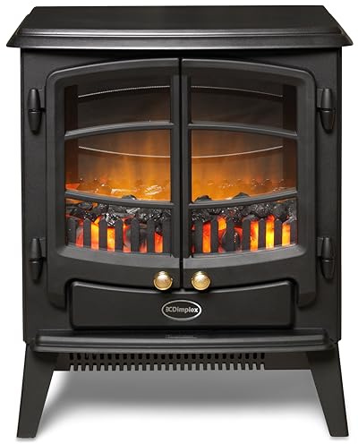 Dimplex Elektrokamin Optiflame Tango - Freistehender Elektrischer Kamin mit Kohlebett - LED-Flammeneffekt - Einstellbarer Heizung - Thermostat und Fernbedienung