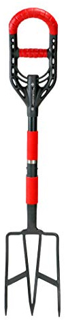 Roamwild Multibagger Garden Spatengabel Graben - Leichte Gartengabel aus Fiberglas mit einzigartiger Dual-Soft-AIR-Light-Grip-Technologie und klingengeschnittenen Zinken