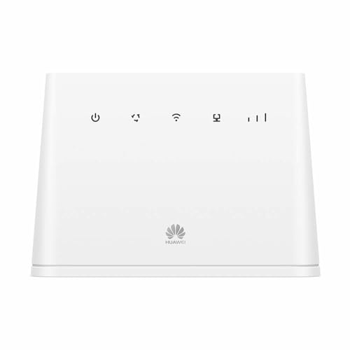Huawei B311-221 Router 2 (Cat.4, 4G LTE bis zu 150 Mbit/s(Download), 50 Mbit/s(Upload), WiFi 300Mbps, 1x Gigabit LAN, 1x TEL) Weiß