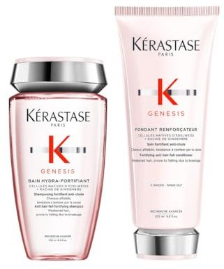 Kérastase, Genesis, Pflegeroutine mit Shampoo und Haarspülung, Für feines und brüchiges Haar, Gegen Haarausfall und Haarbruch