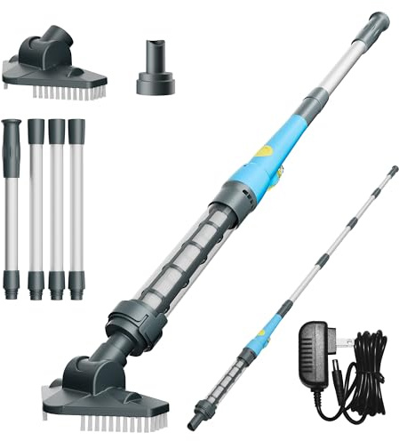Kabelloser Pool Sauger Handgerät – Akku Poolreiniger für Schwimmbad, Whirlpool & Planschbecken – Wiederaufladbar, Tragbar & Leistungsstark