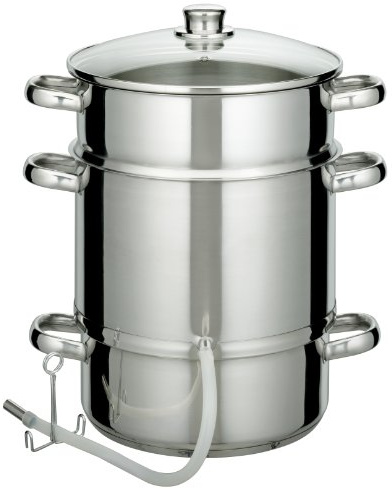 GSW 555999 Edelstahl Entsafter 25cm, 25 cm, Silber