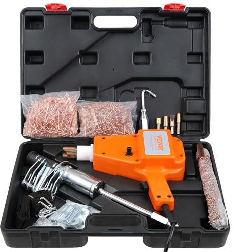VEVOR Ausbeulspotter 800 VA 220 V 1600 A Ausbeul-Set Dellenlifter Punktschweißgerät IP22 Wasserdicht inkl. verschiedener Elektroden Ausbeulwerkzeug zur professionellen Reparatur von Kfz Karosserien
