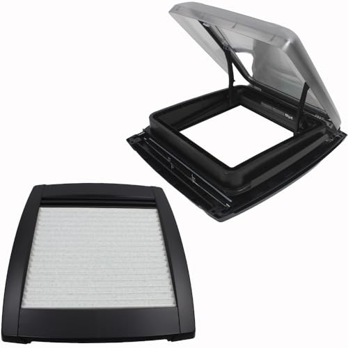 MPK VisionStar M schwarz getönte Klarglas Dachluke Dachfenster Dachhaube 40 x 40 cm Black Edition