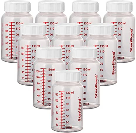 Sterifeed Babyflasche, wiederverwendbar, steril, 130 ml, 10 Stück Sterifeed Babyflasche, wiederverwendbar, steril, 130 ml, 10 Stück