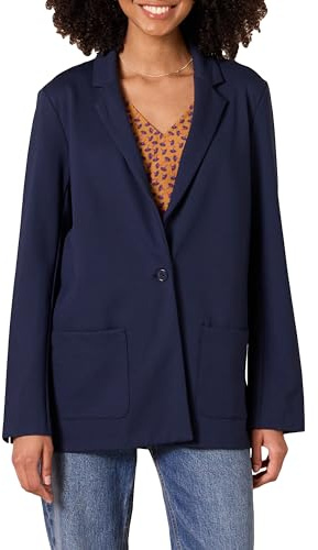 Amazon Essentials Damen Weicher Ponte-Blazer mit lockerer Passform